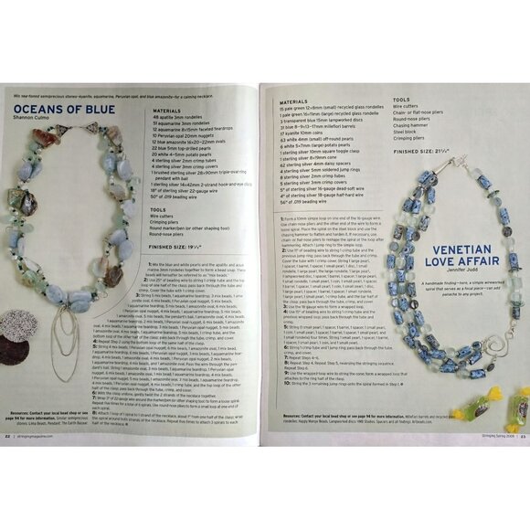 Stringing Magazine Spring 2009 70 Ideas For Making Fresh Spring Jewelry - Picture 6 of 16